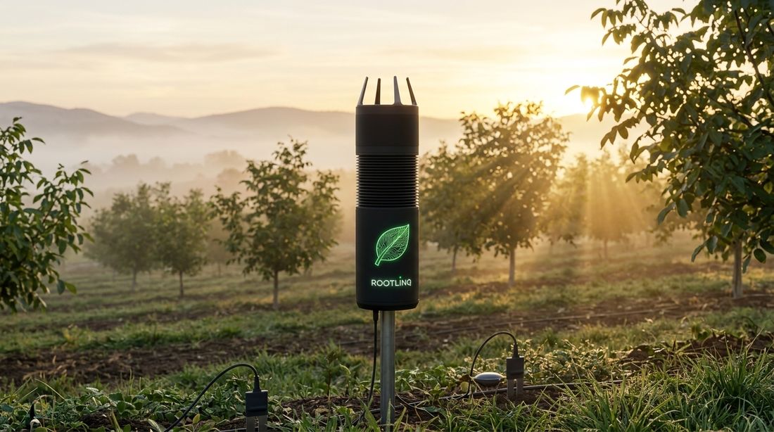 Ceviz bahçesinde Root HIVE meteoroloji istasyonu